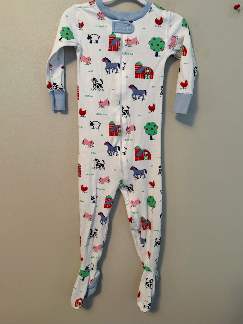 The Beaufort Bonnet Company Farm Animals Footed One-Piece Pajamas
